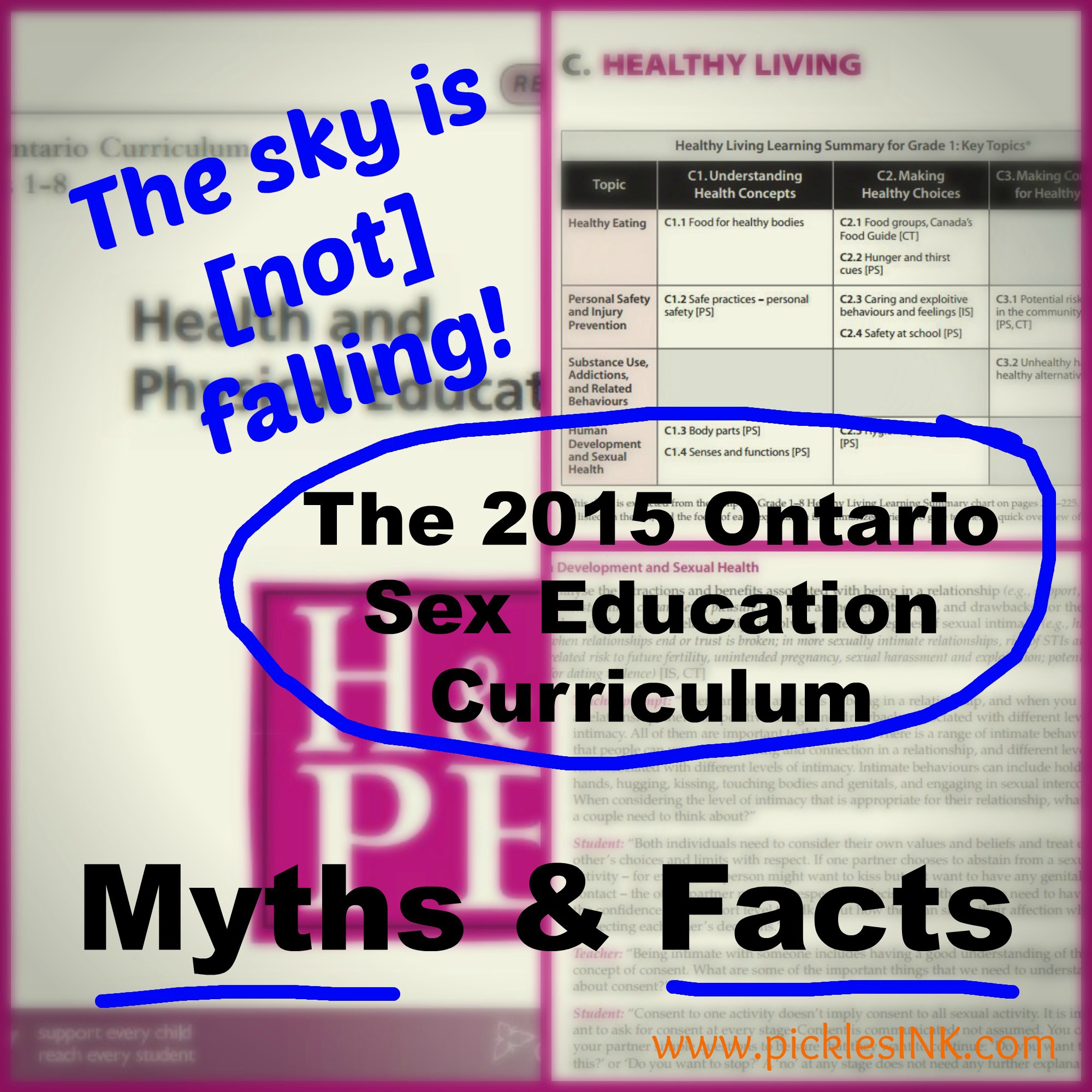 The sky is (not) falling - part 2 - Myths and Facts about the 2015 Ontario Sex Education Curriculum